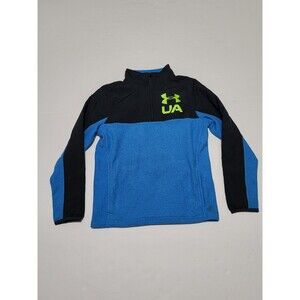(#C) Under Armour Jacket Youth MD  1/4 Zip Fleece Pullover Sweatshirt Coldgear